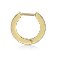 Channel Set Hoop Earring in Gold Ion Plated Stainless Steel