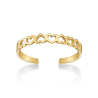 Adjustable Heart Toe Ring