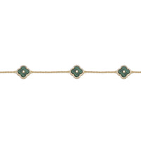 Flora Halo Three-Station Flower Bracelet