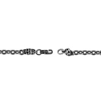 Skull Bracelet in Black Finish Stainless Steel