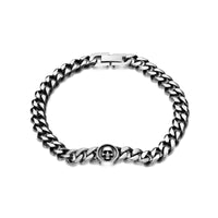 Skull Bracelet in Black Finish Stainless Steel