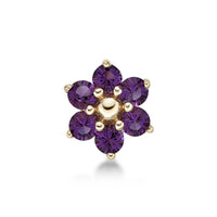 14K Swarovski Crystal Nose Stud - 20G