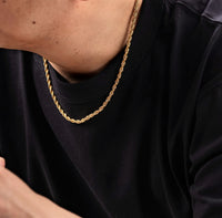 Thin Chain in Gold Ion Plated Stainless Steel