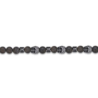 Skull Bracelet in Black Ion Plated Stainless Steel
