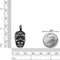 Skull Necklace in Antique Ion Plated Stainless Steel