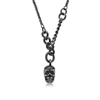 Skull Necklace in Antique Ion Plated Stainless Steel