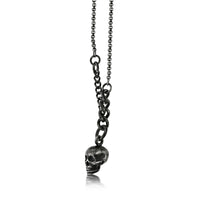 Skull Necklace in Antique Ion Plated Stainless Steel