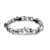Skull Bracelet in Steel Finish Stainless Steel