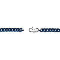 Medium Bracelet in Blue Acrylic Coated Stainless Steel