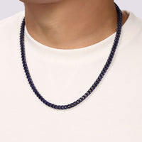 Medium Chain in Blue Acrylic Coated Stainless Steel