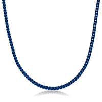 Medium Chain in Blue Acrylic Coated Stainless Steel