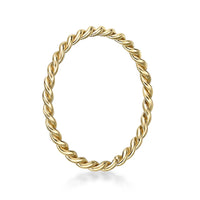 14K Gold Twist Nose Hoop - 20G