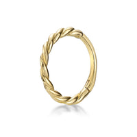 14K Gold Twist Multi-Purpose Clicker - 20G