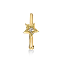14K Gold Star Nose Hoop - 20G
