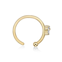 14K Gold Triangle Nose Hoop - 20G
