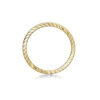 14K Gold Spiral Nose Hoop - 20G