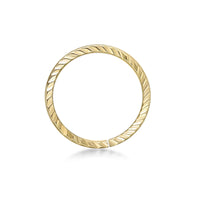 14K Gold Spiral Nose Hoop - 20G