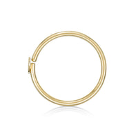 14K Heart Hoop Nose Ring - 20G