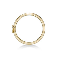 14K Heart Hoop Nose Ring - 20G