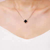 Flora Petite Clover Pendant Necklace