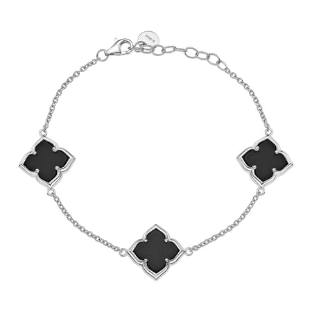 Flora Petite Three-Station Flower Bracelet