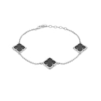Flora Petite Three-Station Flower Bracelet
