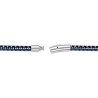 Men's Blue Ion Plated Stainless Steel Curb Bracelet, 8.5