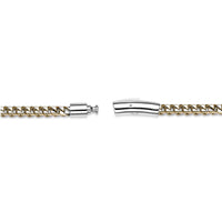 Men's Gold Ion Plated Stainless Steel Curb Bracelet, 8.5