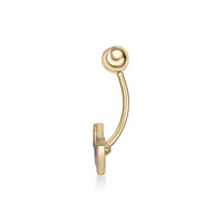 Cherry Enamel Belly Ring - 16G