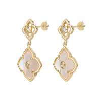 Flora Classic Double Flower Drop Earrings