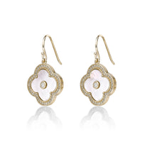 Flora Halo Flower Hook Earrings