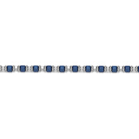 Beaded Bracelet in Blue Ion Plated Stainless Steel