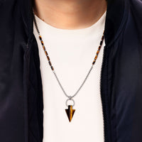 Triangle Drop Necklace in Stainless Steel