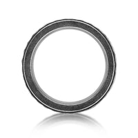 Hammered Texture Ring in Antique Finish Stainless Steel