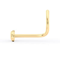 14K Screw Infinity Curved Nose Ring - 20G