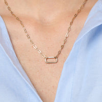 Carabiner Paperclip Necklace