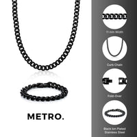 Thick Curb Chain Gift Set in Stainless Steel, 20"