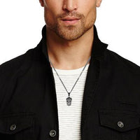 Skull Pendant in Black Ion Plated Stainless Steel
