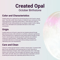 Created Opal Cross Pendant