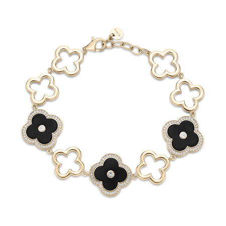 Flora Grand Halo Nine-Station Flower Bracelet