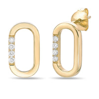Lab Grown Diamond Oval Earrings