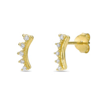 Lab Grown Diamond Spike Climber Earrings