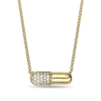 Lab Grown Diamond Pill Necklace
