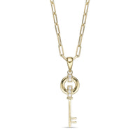 Lab Grown Diamond Key Necklace Pendant