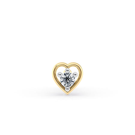 18 G (1.0 mm) Straight-Stud Nose Ring in 14K Yellow Gold
