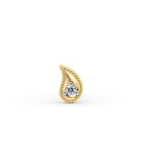 18 G (1.0 mm) Straight-Stud Nose Ring in 14K Yellow Gold