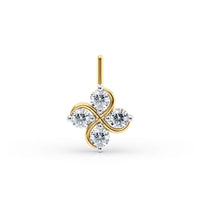 20 G (0.8 mm) L-Shape Nose Ring in 14K Yellow Gold