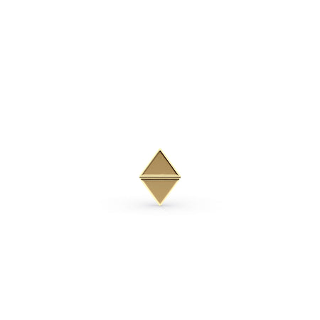 Diamond Titanium and 14K Gold Labret - 16G