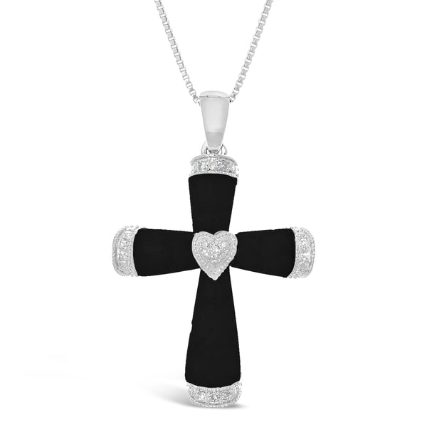 Black Onyx Cross Pendnat