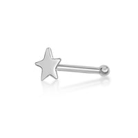 14K Gold Star Nose Stud - 20G
